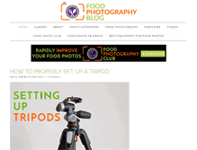 Tablet Screenshot of foodphotographyblog.com